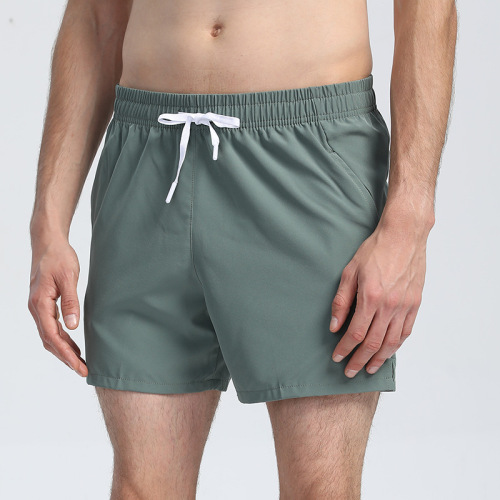 Summer men's and women's sports professional marathon running three-quarter pants quick-drying breathable fitness track and field double-layer training shorts