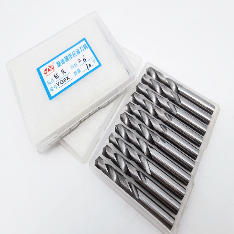 永伟KLOT钨钢钻头YG6X整体合金钻直柄钻麻花钻4-6-8-20厂家批发