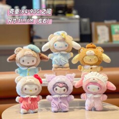 国境を越えた日本のサンリオ家族ラテの赤ちゃんのおまけのぬいぐるみのプレゼント