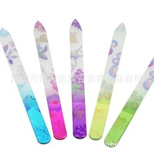 厂家供应中号印花玻璃锉,14cm彩印玻璃指甲锉批覆印花玻璃指甲锉