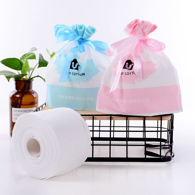 Wash Face Towel Women's Disposable Face Towel Makeup Cotton Soft Towel Roll Towel Cotton Thickened Cleansing Towel