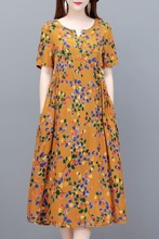 大码中年妈妈夏装棉绸连衣裙2025新款高档中老年女装碎花过膝裙子