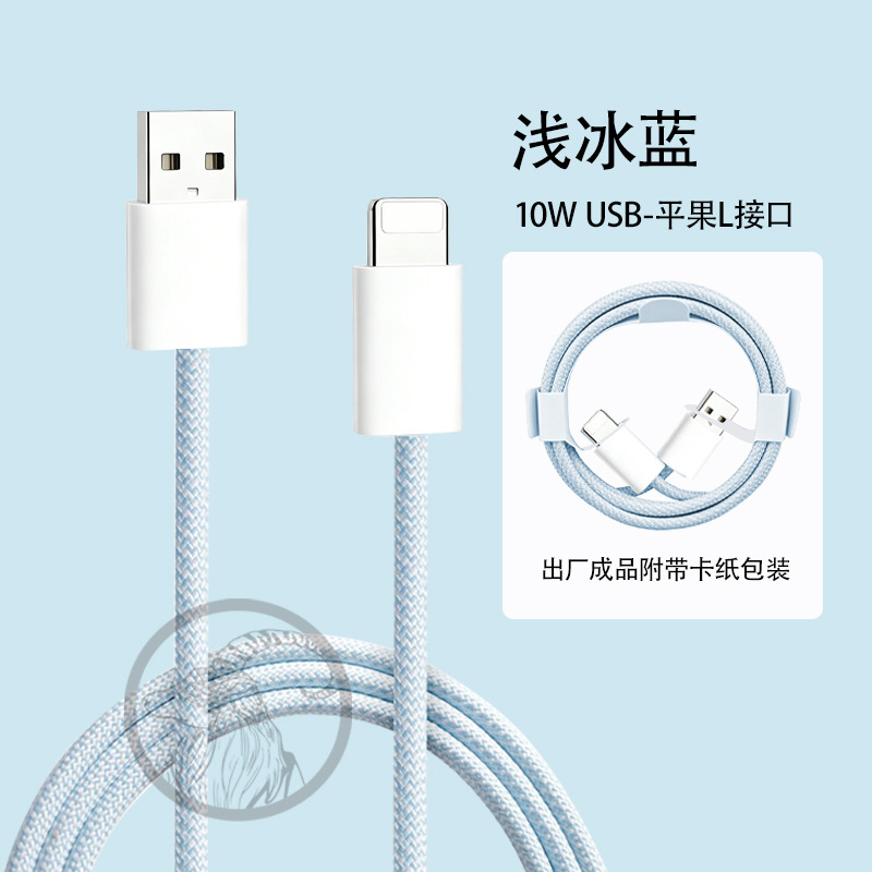 Cable de Carga Rápida Doble Tipo-C para Apple 17 de Nailon Trenzado con Carga Rápida PD
