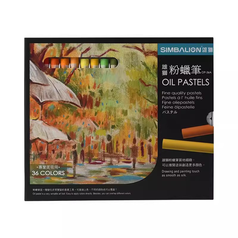 Taiwan León profesional Academia Edición 12/24/36 color rosa crayón arte pintura al óleo de color palo pincel graffiti