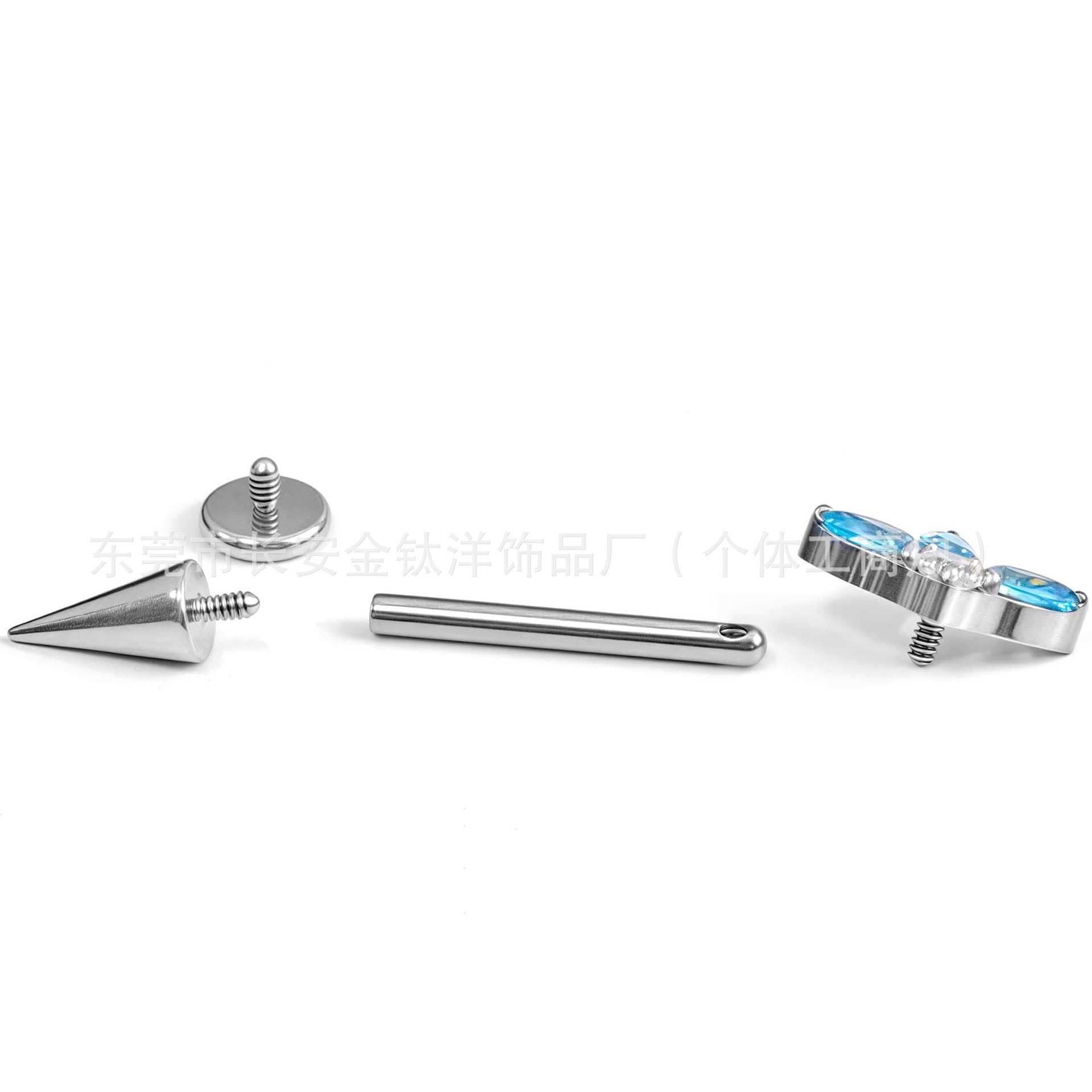 Labret piercing jewelry detail image