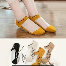 P 21391 Sheer Leopard Print Socks ���ƴ��� ŷ���羳����