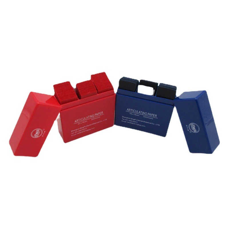 Стоматологическая бумага для укуса на Hanifeng бумага для укуса синий красный 300 листов в коробке зубной бумаги для укуса материал для полости рта