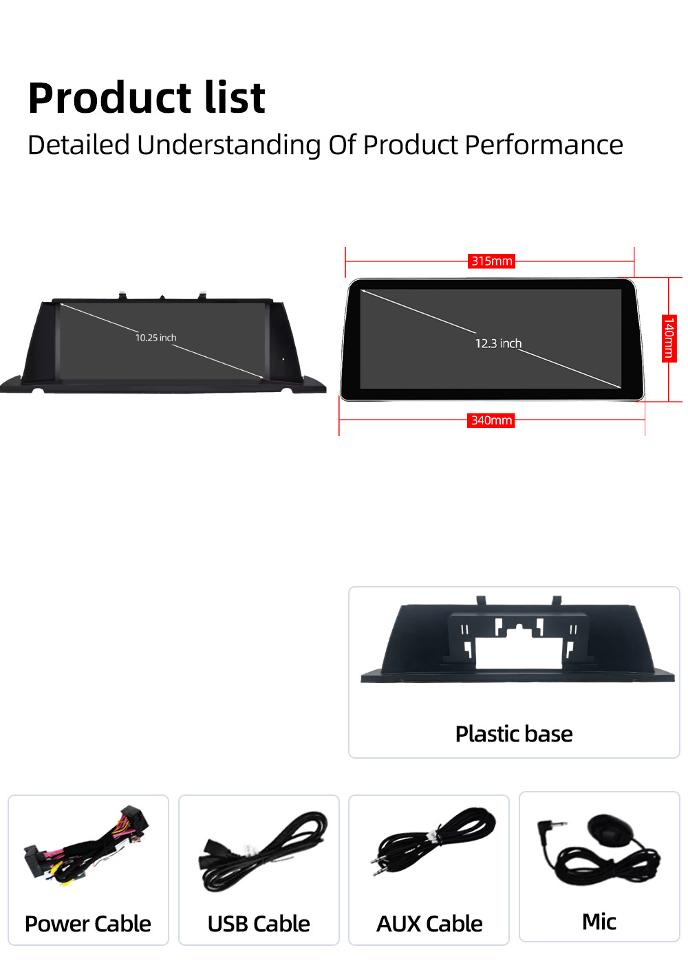 Car-Mounted Central Control Large Screen Suitable for Bmw 5 Series Gt F07 2010-2017 Android Navigation Wireless Carplay