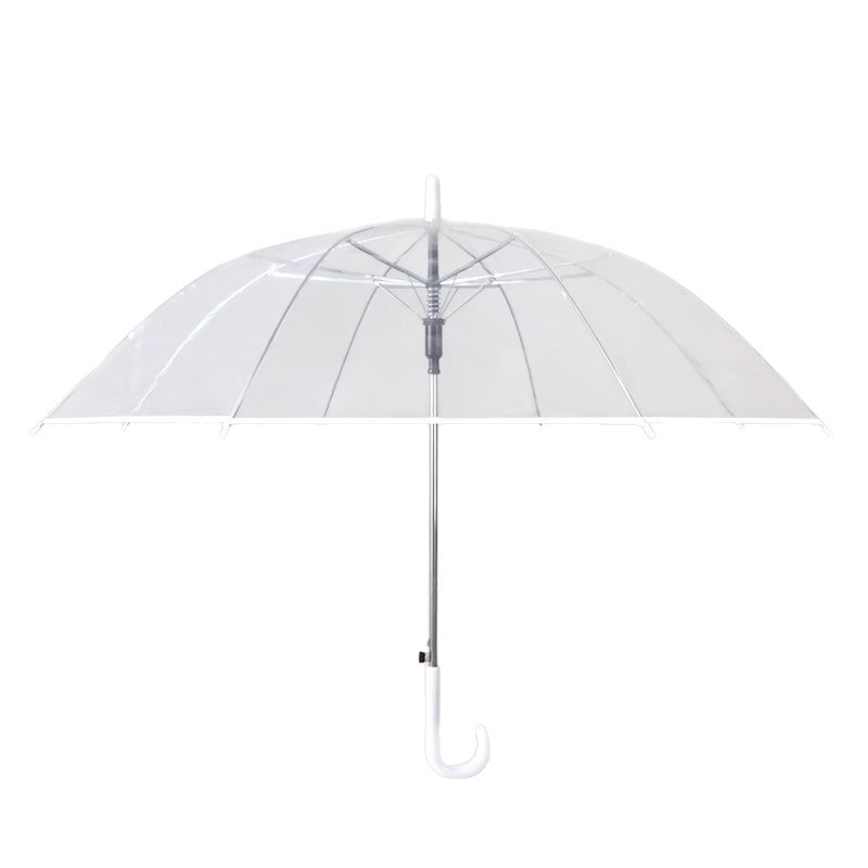 透明雨伞大量批发一次性塑料雨伞自动批发透明伞长柄高颜值晴雨伞|undefined