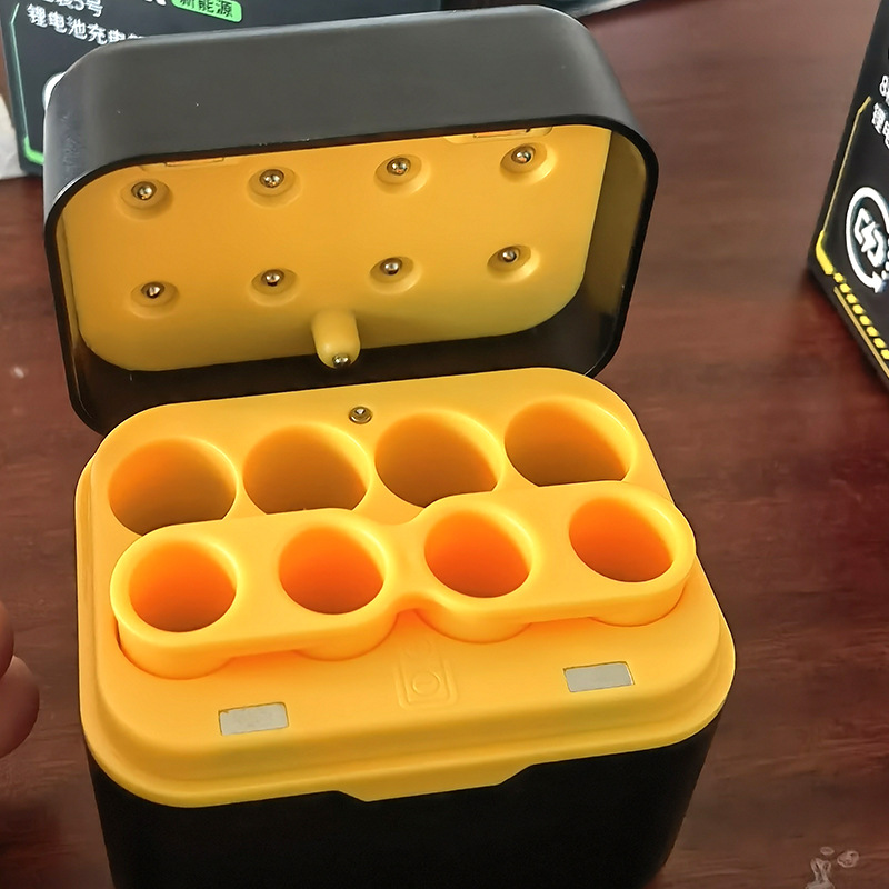 Doblador inteligente AAA de ocho celdas tipo-c puerto 5 conjunto de cargador de batería de litio