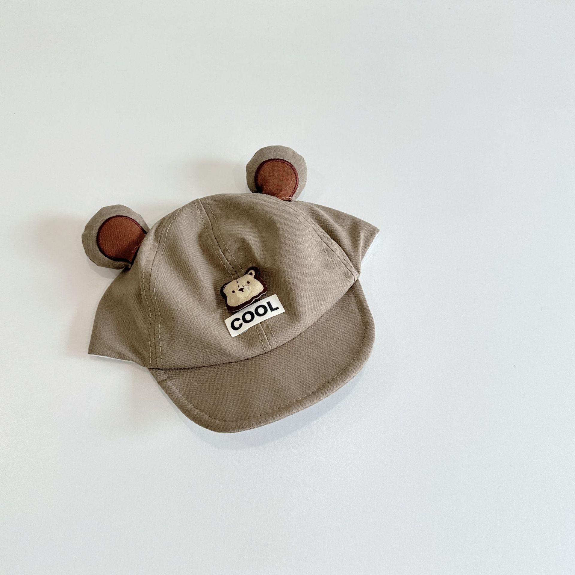 Sombreros para bebés primavera y otoño sombreros para niños y niñas coreanos lindos osos gorras de bisel blando sombreros de béisbol para niños
