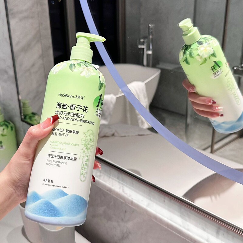 卸売および小売シャワージェル大容量パープルロータスチャームスキンシャワージェルロータス1Lロングラスティングフレグランスシャワージェル|undefined