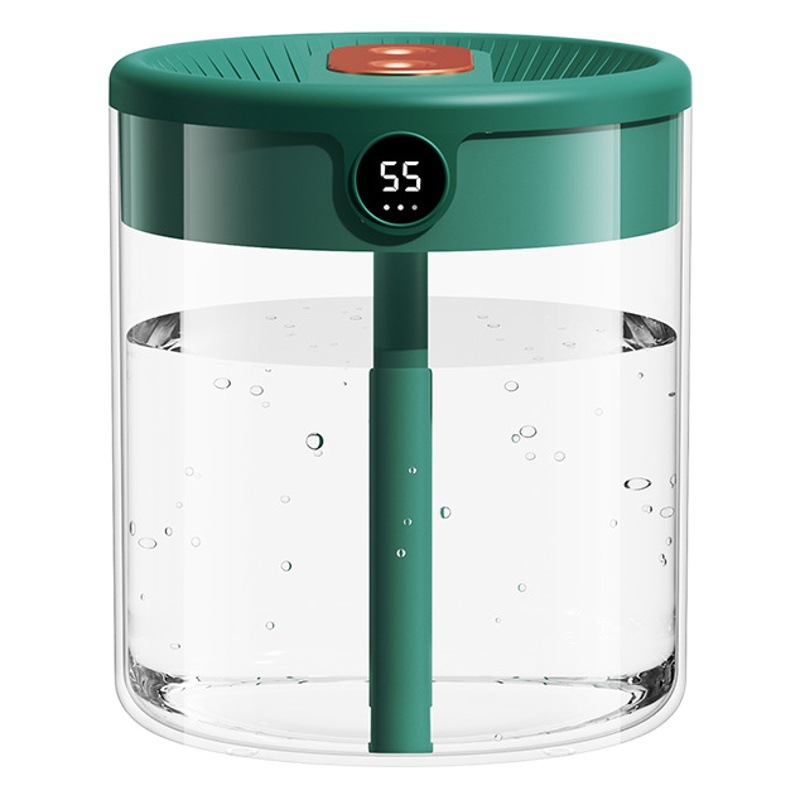 Nueva 2L doble spray humidificador USB de gran capacidad hogar mudo dormitorio Oficina pantalla digital humidificador al por mayor