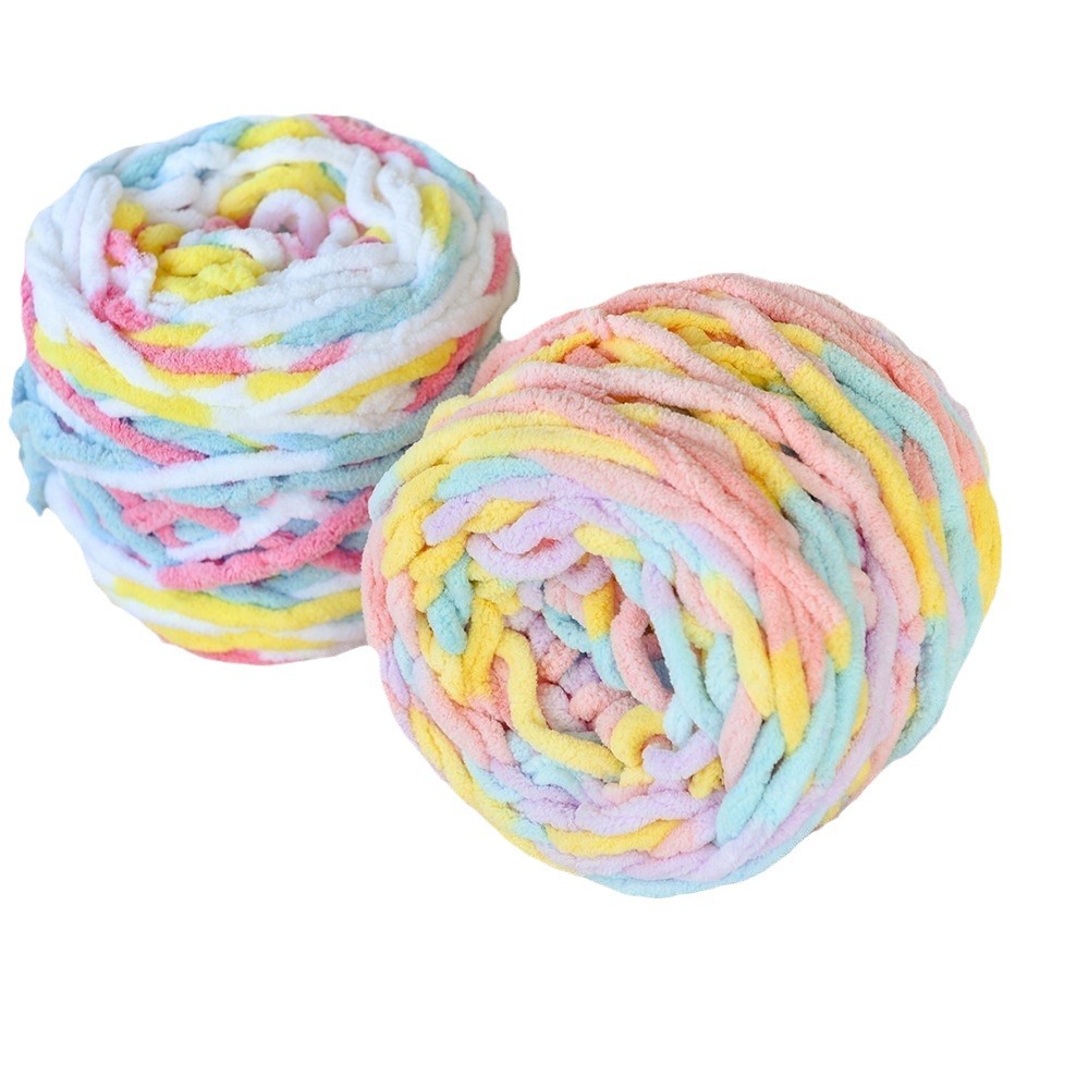 Hilo de la tira de hielo hilo de una sola hebra de lana gruesa bola de aguja hilo tejido a mano bolsa bufanda material de DIY Paquete de fábrica al por mayor