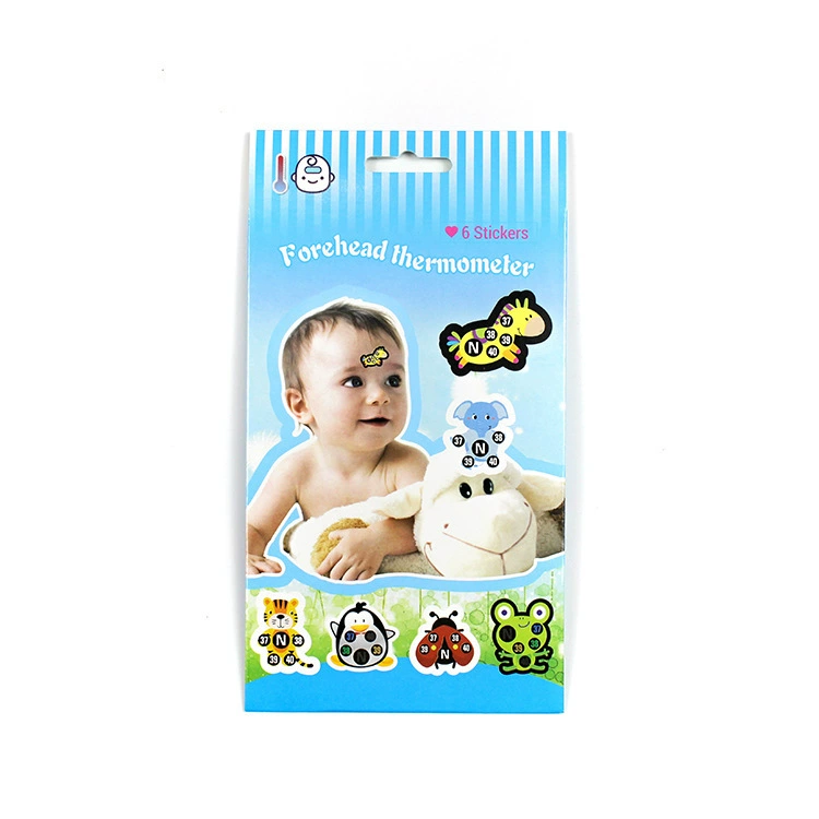 В наличии Наклейка на Детский термометр на лоб Мультяшный термометр термоиндукции Цветной ЖК-термометр Наклейка на термометр на лоб