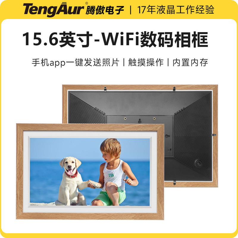 Frameo Cross-Border 15.6inch Wifi Digital Photo Frame Log Large Screen 10 Digital Photo Frame Mobile Phone Sending Pictures