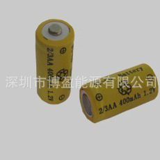 供应2/3AA400mAh平头镍镉电池