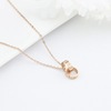 Advanced small design necklace stainless steel, hypoallergenic chain for key bag , accessory, high-quality style, wholesale