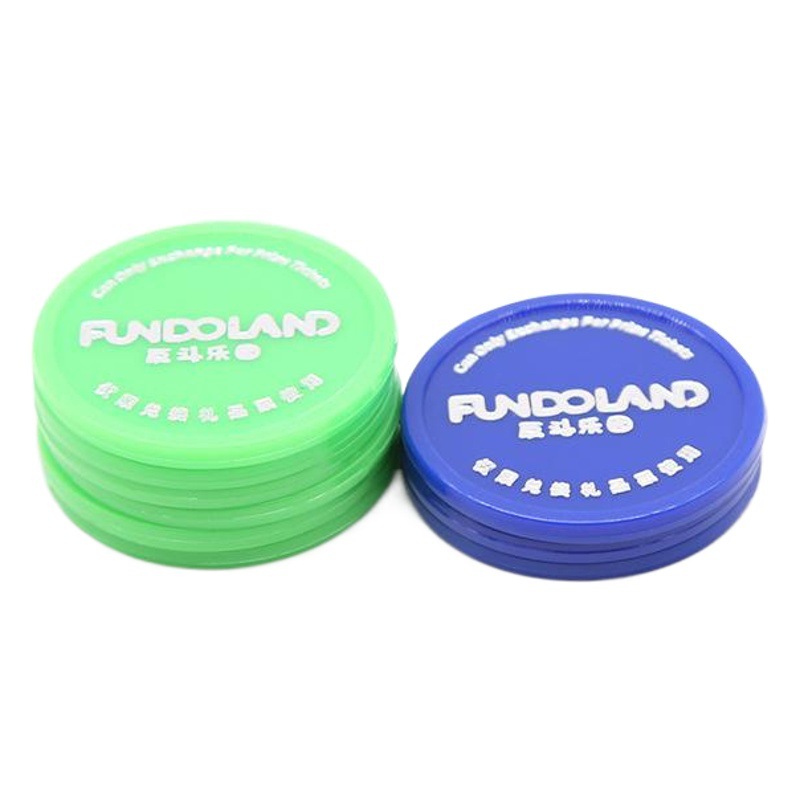 Chips mahjong Texas plastic chips money gift exchange game token teaching gilding plastic round card making