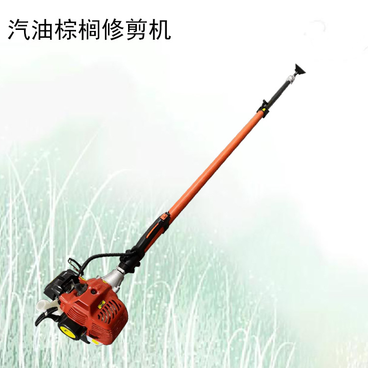 手持式伐木锯园林绿化修枝高枝锯汽油伸缩棕榈树修剪机林业设备