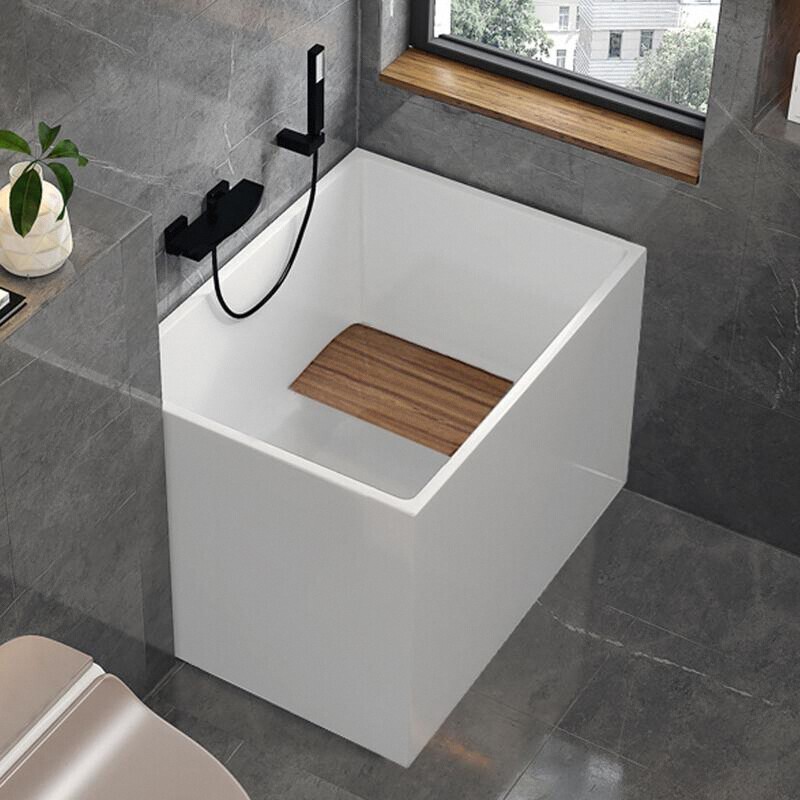 Household Adult Small Apartment Overall Japanese-Style Mini Deep Soaking Independent Movable Bathtub Acrylic Bathtub