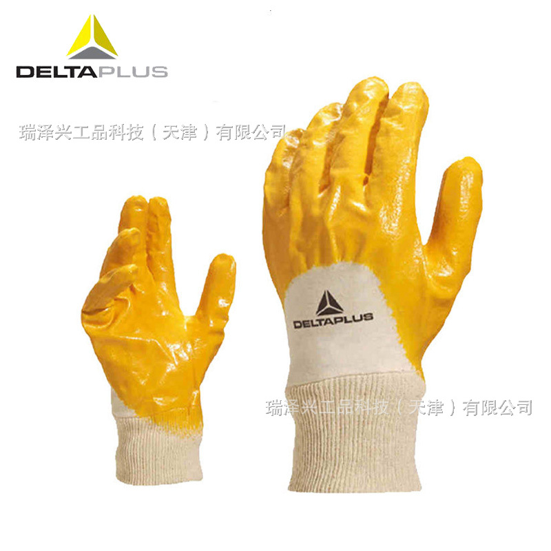 Delta 201015 guantes de algodón recubiertos de nitrilo guantes de protección contra el desgaste y desgarro guantes de protección laboral