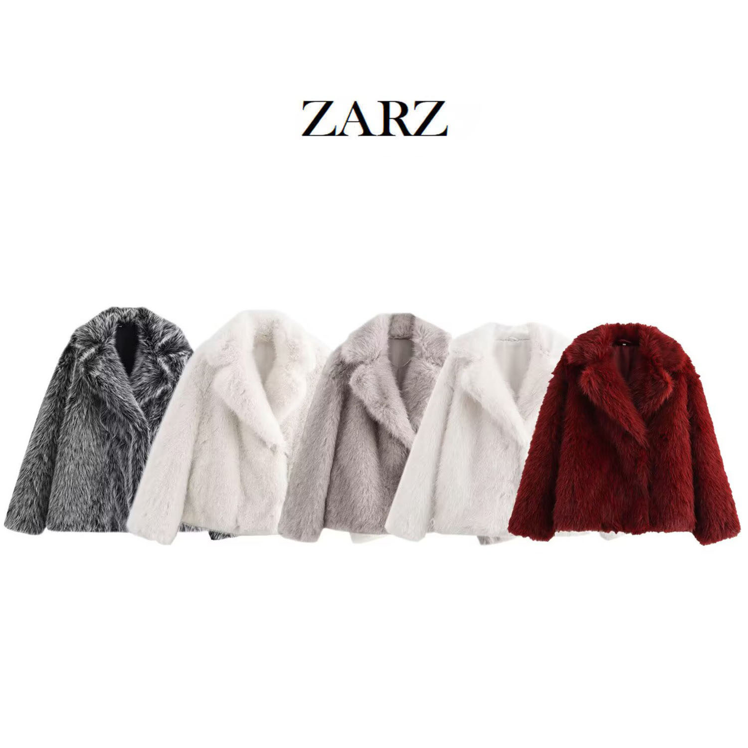Qadın Süni Xəz Effektli Jaket - Universal Stil