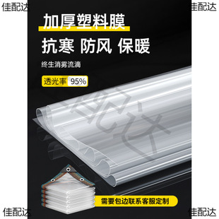 Xian An Plastic Cloth Window Sealing Transparent Waterproof Cloth Rainproof Thickened Greenhouse Film Insulation Warm Window Windshield Winter
