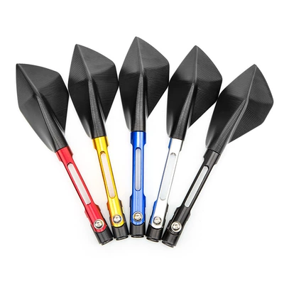 Motorcycle rearview mirror, pedal moped CNC pentagonal mirror