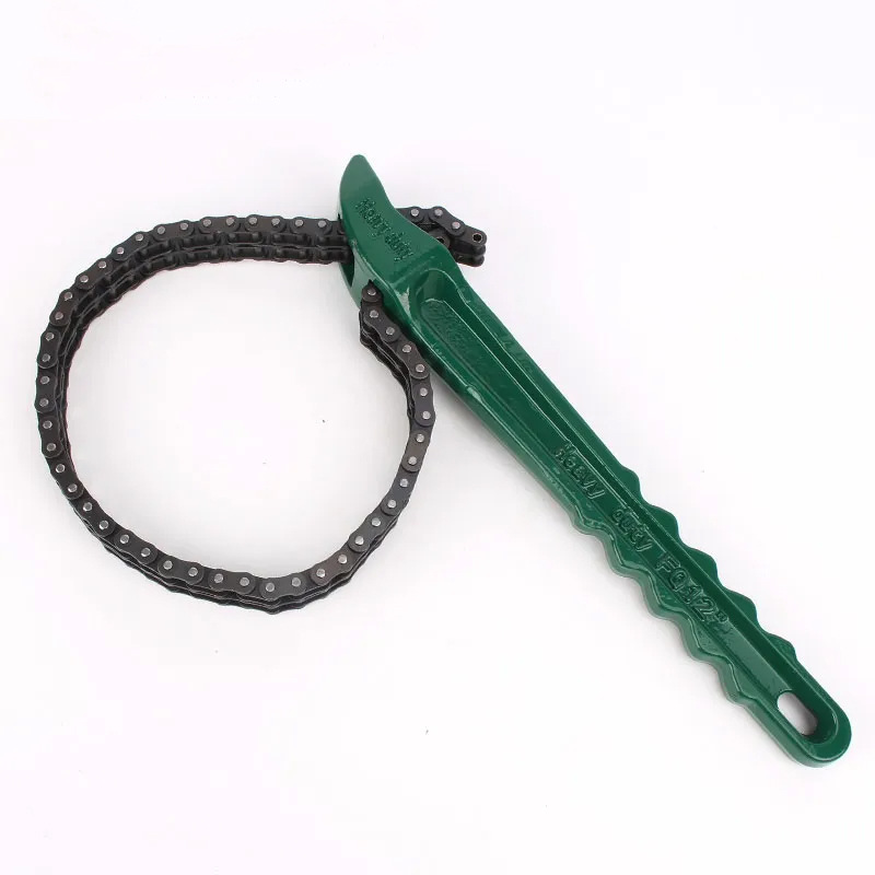 Llave de cadena genuina Herramienta de llave de filtro antideslizante de 12 pulgadas que ahorra mano de obra Llave de filtro de cambio de aceite grande de 24 pulgadas