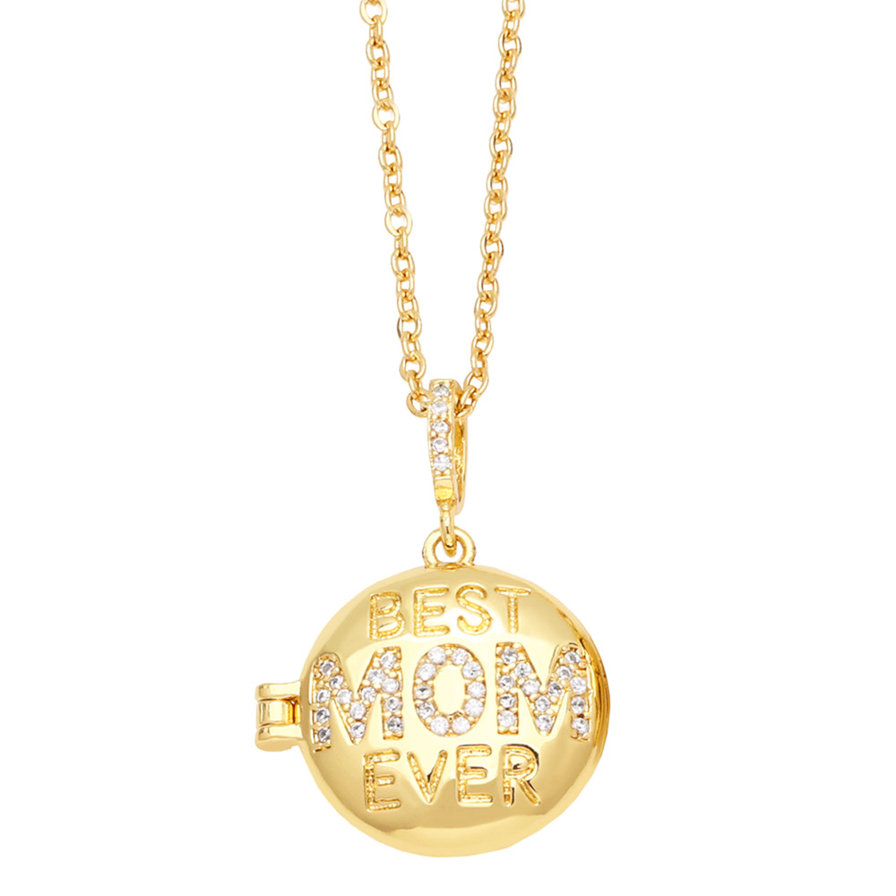 1 Piece Quantity Copper Simple Style Classic Style Letter Inlay Zircon Pendant Necklace