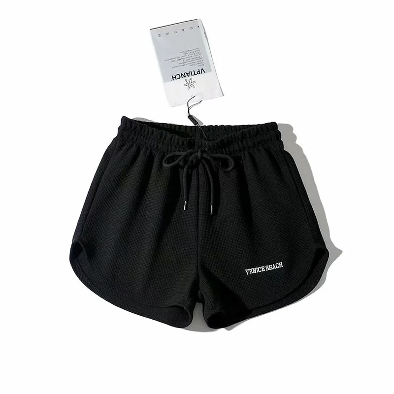 Elastic Waist Drawstring Sports Shorts NSHS61785