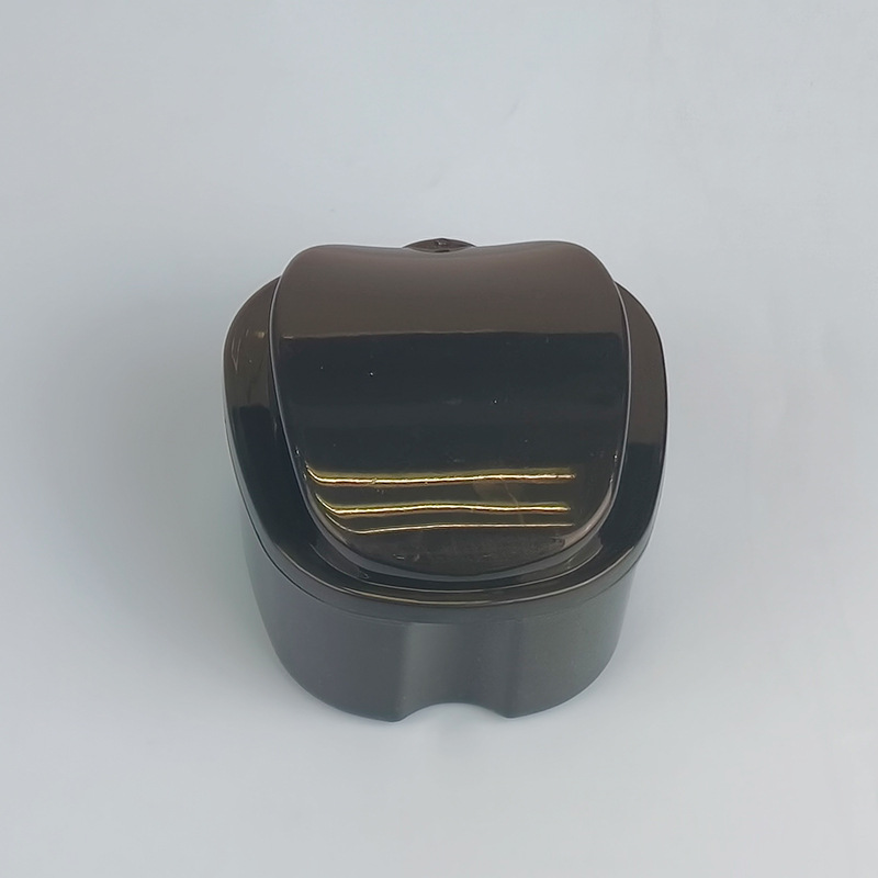 Caja de dientes dentados, caja de almacenamiento de dientes, caja de retención de aparatos dentados, caja de almacenamiento en forma de manzana, logotipo impreso image 13