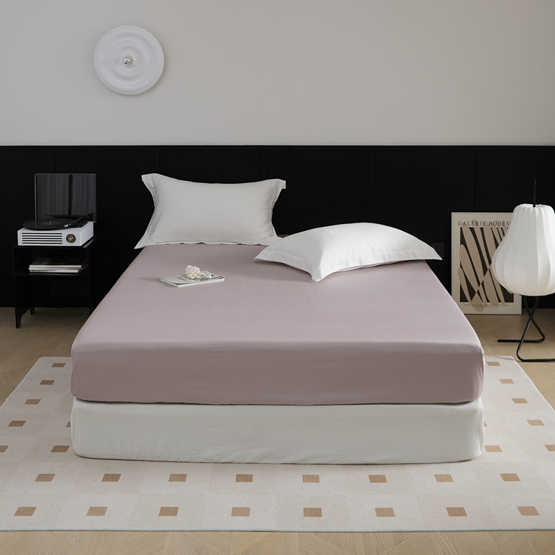 El nuevo 100S de algodón de fibra larga de algodón de una sola cama de algodón puro de color sólido agradable para la piel, cama de 1,5 m, cama de 1,8 m