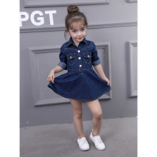 Y 62134 Girls' denim princess dress Ůͯţ�й���ȹ�羳��