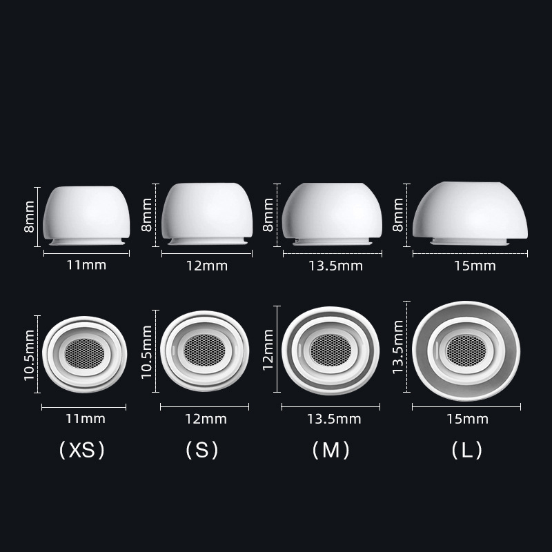 Adecuado para auriculares airpodspro, auriculares de Apple, auriculares de silicona, auriculares Bluetooth, tapones blandos de reemplazo de segunda generación