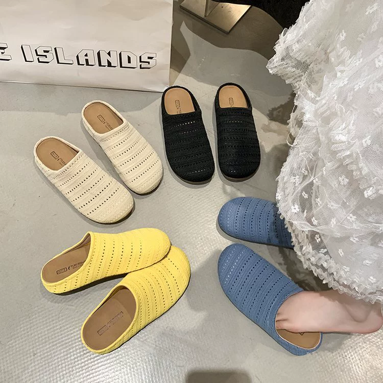 Французские женские туфли с вырезом на носке, летняя новинка 2025 года, модель слипоны, дышащие, мягкая подошва, обувь Boken.