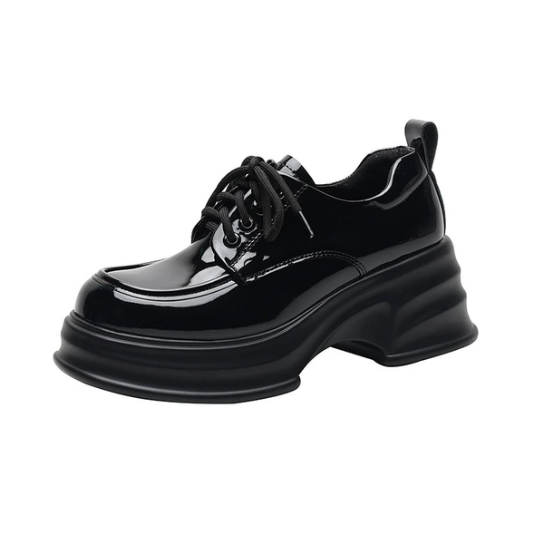 Black patent leather