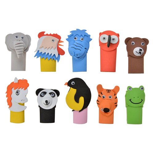 Sea Whale Animal Finger Toy for Kindergarten Educational Toy Soothing Finger Puppet Character Early Education EVA Professional Character Finger Puppet