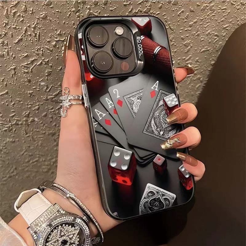 Dice Poker Cards Are Suitable for Iphone16 Mobile Phone Case X/Xs Apple 11/12/13/14/15Promax Case