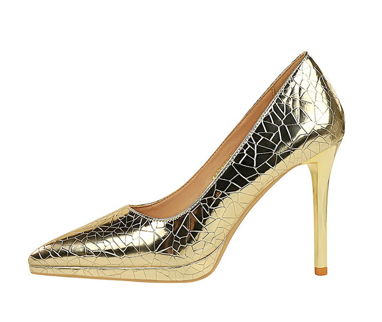 Scarpe da donna con tacco alto, scarpe con tacco sottile, scarpe basse, scarpe a punta con motivo in pietra_voghion.com
