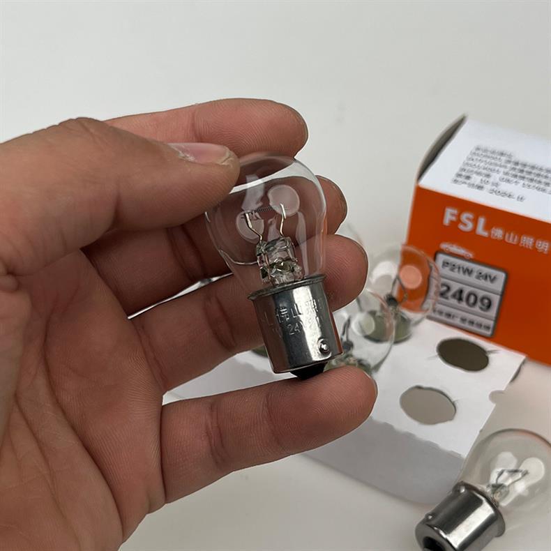 24V12 Volt Foshan Car Light Bulb Truck 1141 Single Tail Turn Signal Reversing Light 2409 Fog Light Brake Light Bulb