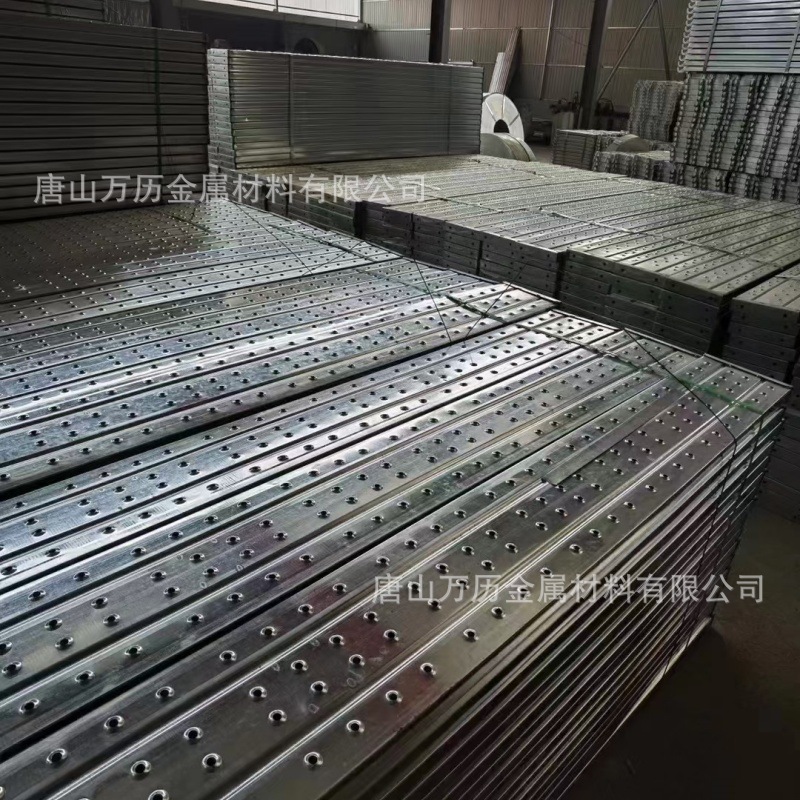 钢跳板厂家建筑工地用脚手板热镀锌钢踏板带挂钩船用电厂用钢跳板
