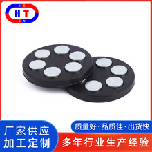 钕铁硼强力磁铁吸盘N35黑色箱包磁扣圆形磁铁搭扣钕铁硼强磁
