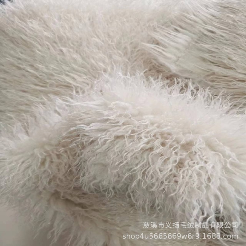 毛绒厂直供服装家纺用各色纬编滩羊毛系列长毛绒人造毛半边绒