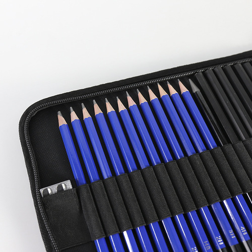Bestselling Cross-border Color 40-pcs Water-soluble Sketch Painting Set Colored Pencil Painting Set Pencil Painting Set