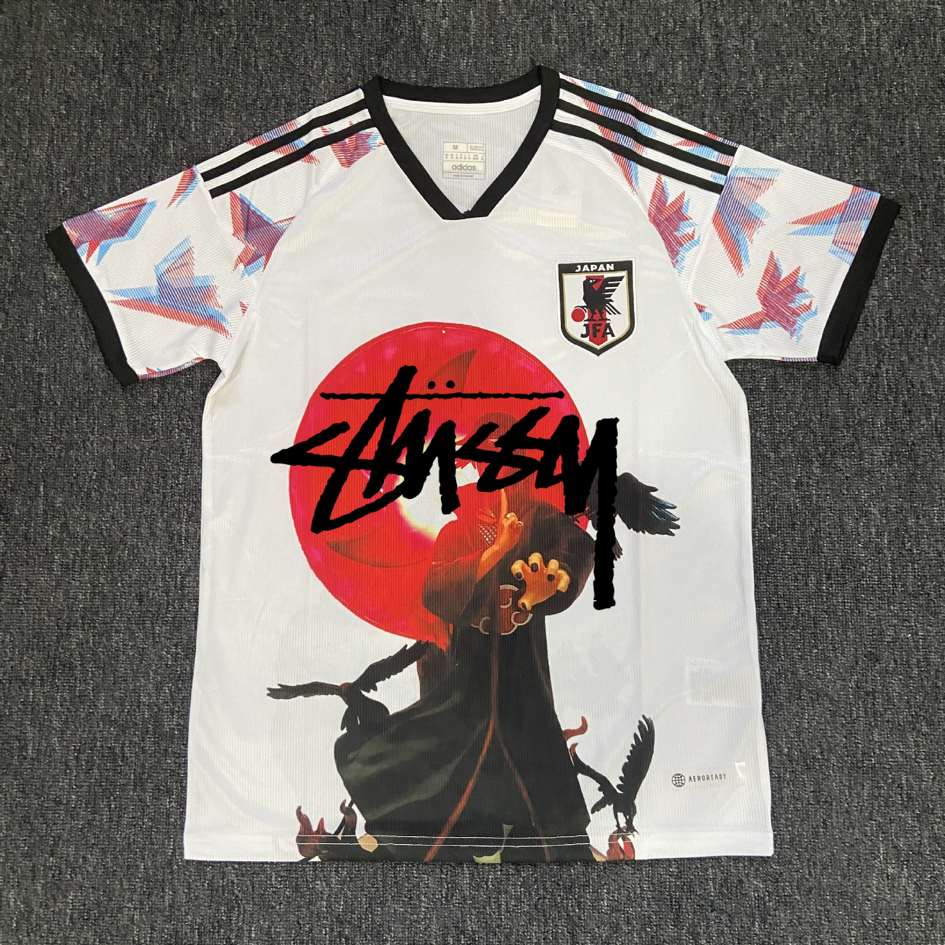 Футболка в японском стиле Stussy версия фанатский комплект джерси аниме Y3 японский самурай Гоку тренд совместное брендинг