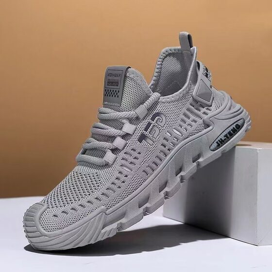 Breathable men's net leather shoes factory direct summer net shoes men's casual shoes single net a generation of wholesale
