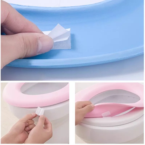 Xinyin EVA adhesive toilet mat O-shaped thickened waterproof toilet mat four seasons household washable toilet seat mat