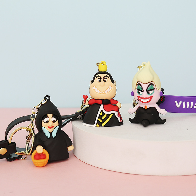 [In stock] Foreign Trade popular witch series Cartoon creative pendant car bag keychain small jewelry push